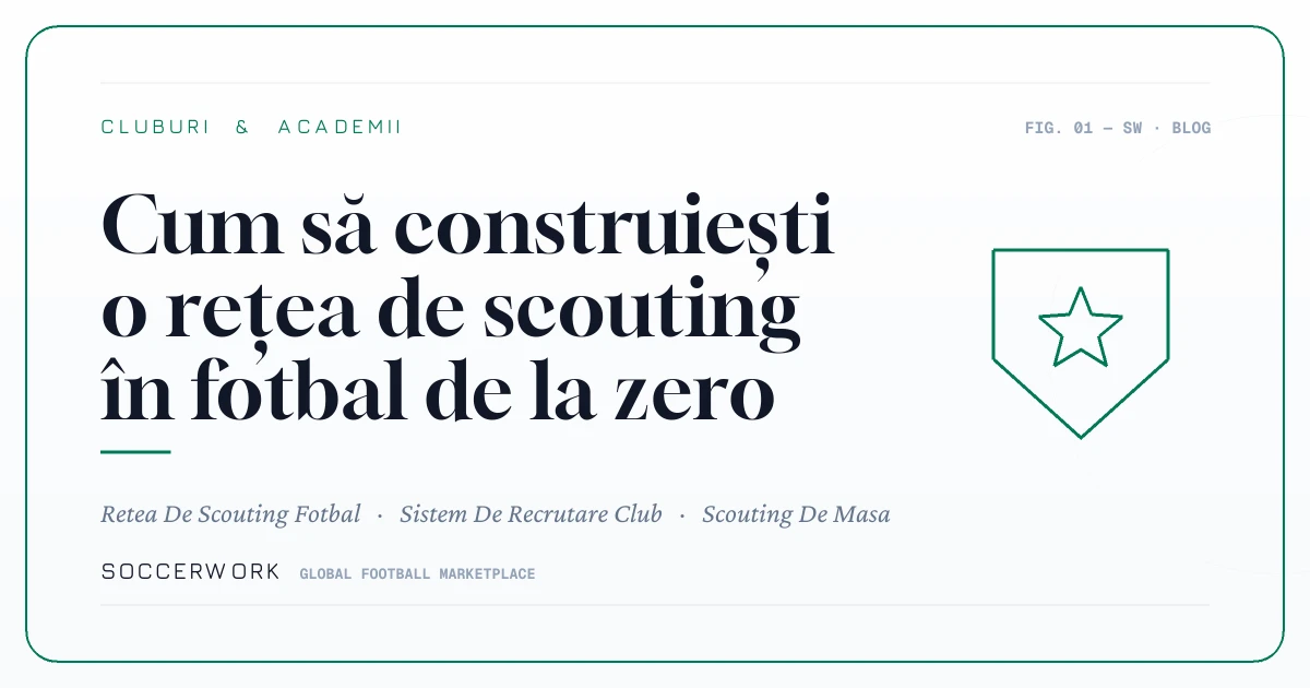 Cum să construiești o rețea de scouting în fotbal de la zero