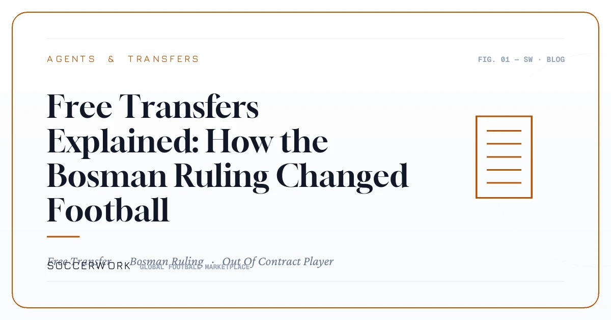 Free Transfers Explained: How the Bosman Ruling Changed Football