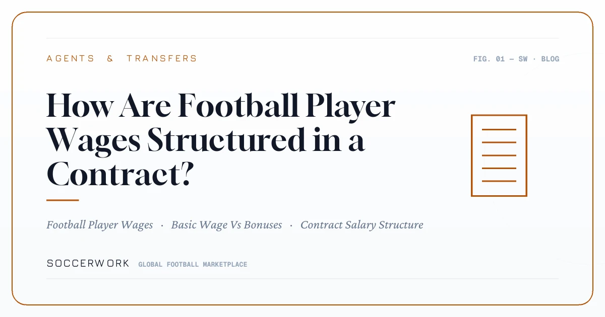 How Are Football Player Wages Structured in a Contract?