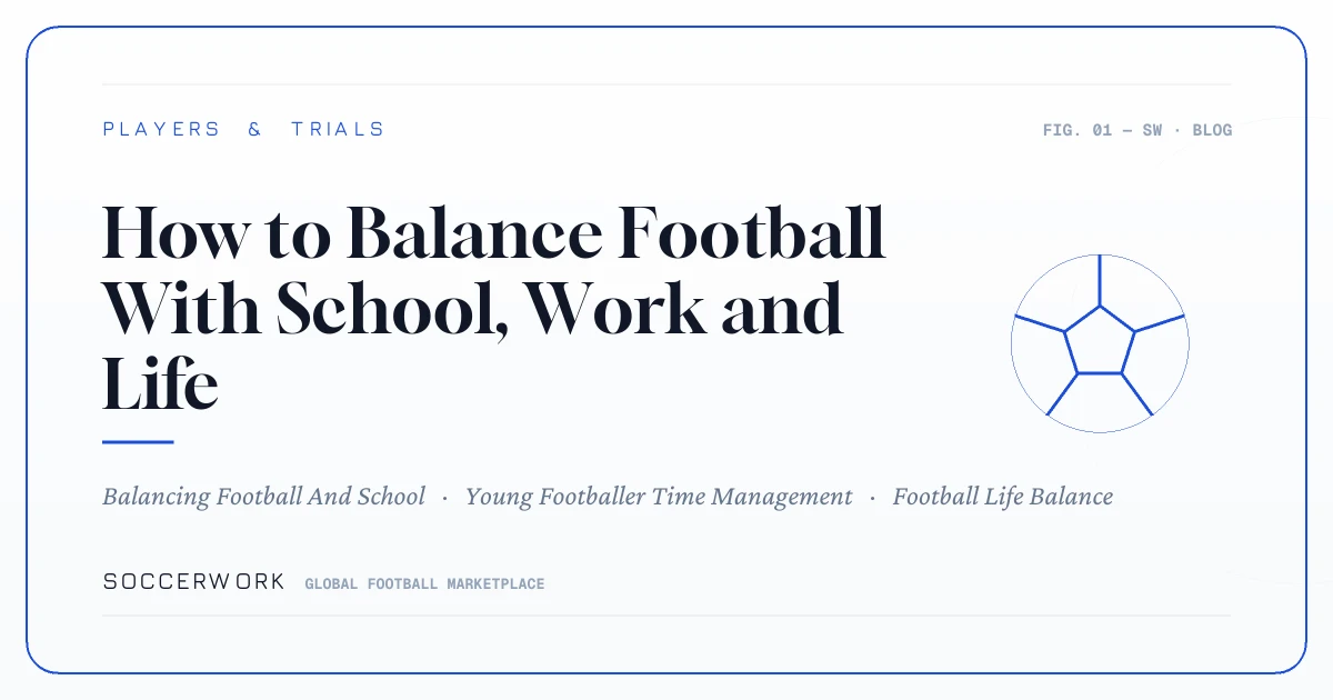 How to Balance Football With School, Work and Life