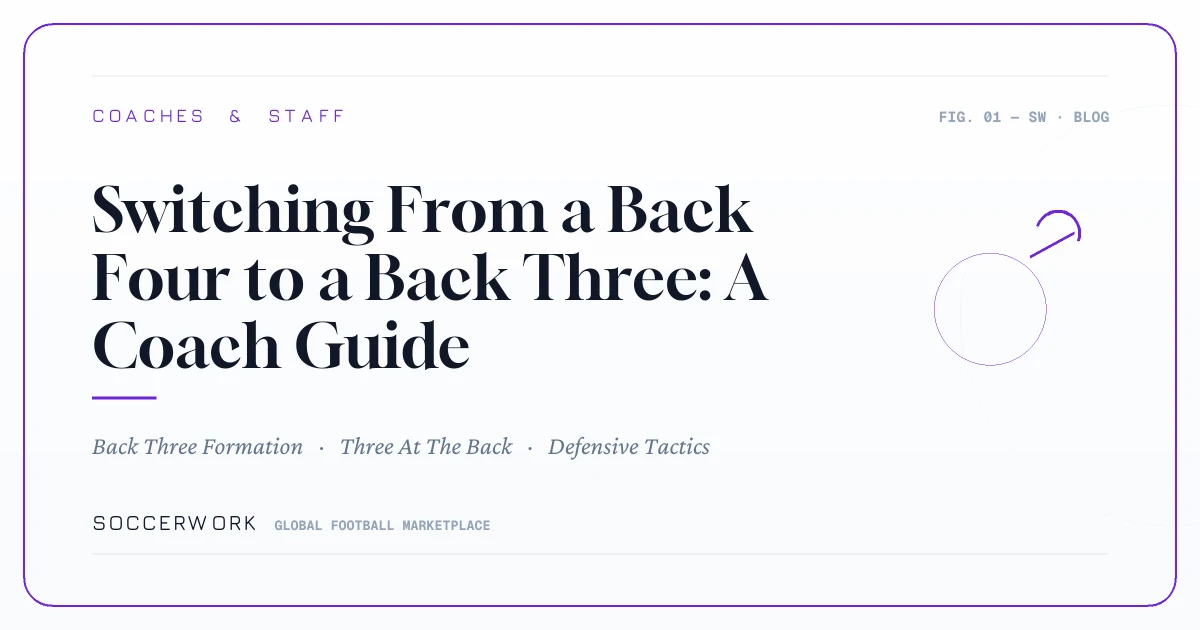 Switching From a Back Four to a Back Three: A Coach Guide